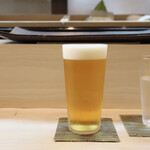 松寿司 - 生ビール