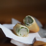 浜松田町ノ酒処 永 - 大根と大葉の春巻き