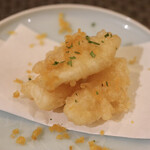 Barca. - 三重県アオリイカフリット自家製カラスミがけ