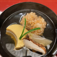 赤坂 菊乃井 - 玉子豆腐と鱧と