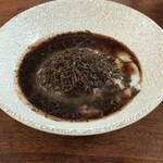 サケシーン ますふく - スペシャリテのトリュフソース&温玉