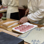 兄弟寿し - あわだちを切る