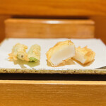 日本橋天ぷら魚新 - ◆アスパラ
◆アオリイカ
