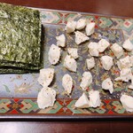 Funabashiya - キリクリームチーズをほりにしアウトドアスパイスで絡めて挟んで勝手に前菜(o^^o)