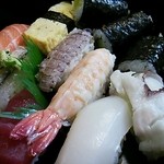 Douraku Sushi - 夜の寿司セット大盛り930円