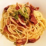横浜馬車道 旬の肉料理イタリアン オステリア・アウストロ - 2013.4.ホタルイカとフキノトウのスパゲッティ二