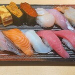 沼津魚がし鮨 江戸前鮨 沼津店 - 横綱ランチ (蟹椀・サラダ付き） ｢税込み 2.180円｣