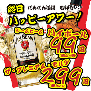 ジムビームハイボールが99円ザ・プレミアム・モルツ299円！