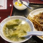 味府 中華居酒屋 - 杏仁豆腐・玉子スープ