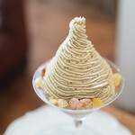 夏空 - ２０２２年９月再訪：９月のパフェ ～和栗☆