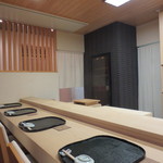 寿司 竹本 - 店内、カウンター席