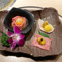 焼肉割烹 YP流 宗右衛門町本店 - 造り盛り三種
