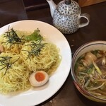 たけや - 温つけ麺900円特盛240円