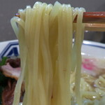 生姜醤油専門 我武者羅 - 塩生姜ラーメン/麺リフト