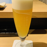 おみ乃 - ・生ビール サッポロ 白穂乃香