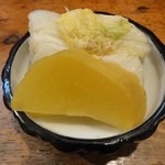 うなぎすぎ田 - 付け合わせの漬け物