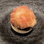 カンテサンス - マカロン、ドライ巨峰、シャンティクリーム、無花果