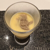 カンテサンス - スイートコーン、焼きとうもろこしのシャーベット