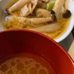 和食・割烹 彩旬 - 芋煮と卵スープ