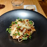 Ristorante Mero. - 川瀬チーズ工房のラクレットとマッシュルーム、合鴨のミートソース