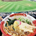 阪神甲子園球場 - ストライク軒監修の冷やしラーメン　美味かった♡