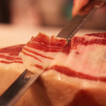 Spanish jamon serrano (trimmed Prosciutto)