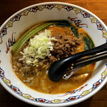 らーめん 六弦 - 肉みそ担々麺(汁有り)