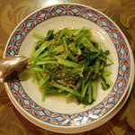 皇華蘭 - 小松菜のニンニク炒め
