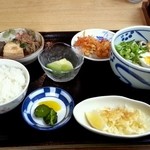 手打ちうどん 西村 - ぶっかけうどん定食￥６９０（税別）