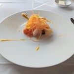 ル シエール - オレンジ色の菜園風サラダ仕立て