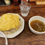 ラーメン 力丸 - ◎焼肉チャーハン大盛り¥800
            　※9/25迄「タイチさんを見た」で大盛りサービス
            　※通常は大盛りで¥910