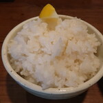 Okushibashouten - ご飯中盛（＋50円）