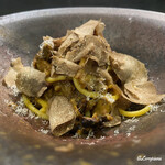 カーサ・デル・チーボ - 猪肉のサルシッシャとヤマドリ茸とサマートリュフのキタッラ