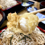 きそば 柏屋 - 中身もブリっと歯ごたえ好き～。