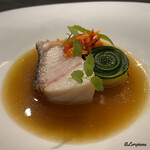 カーサ・デル・チーボ - 油坊主のブラチョーラに仕上げに油坊主とドライトマトのスーゴ