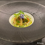 カーサ・デル・チーボ - 天然ものの海鞘と胡瓜のスーゴ仕立て