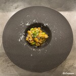 カーサ・デル・チーボ - 馬のトリッパの煮込みに香り豆とペストジェノヴェーゼ