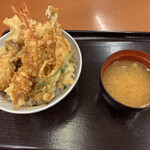 天丼てんや - 上天丼　カキの天ぷらトッピング