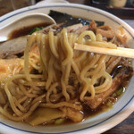 丸長中華そば店 - 麺アップ。