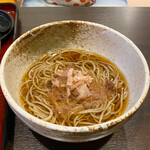 蕎麦と料理 あふひ - 二八かけそば　丸抜き3種ミックス挽きぐるみ中挽き