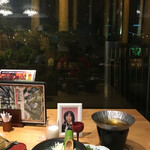 霧島ホテル - 表は100年杉　幻想的な中での食事　時がゆっくり流れていました。