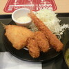 Matsuya - 海鮮3種（牡蠣・アジ・えび1尾）定食