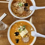 Ebisuya - 醤油ラーメン　味噌バターコーン