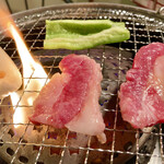 Patsupare Yakiniku Genki - 最初は少しづつ焼いていましたが、、、