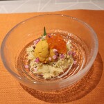 すし大 - 毛蟹、雲丹、イクラのお通し