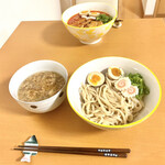 コトノハ - 辛ニボ中華そばと松阪牛すじつけ麺の出来上がり