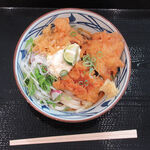 丸亀製麺 - タル鶏天ぶっかけうどん 鶏天３個 冷　690円