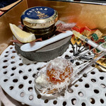 肉割烹 無膳福助 - 半熟キンカン