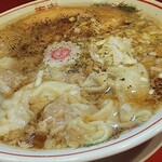 中華そば ツルヤ - ワンタンメン麺大盛煮玉子トッピング