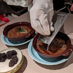 銀座嘉禅 - 五品目にトリュフをガリガリと。